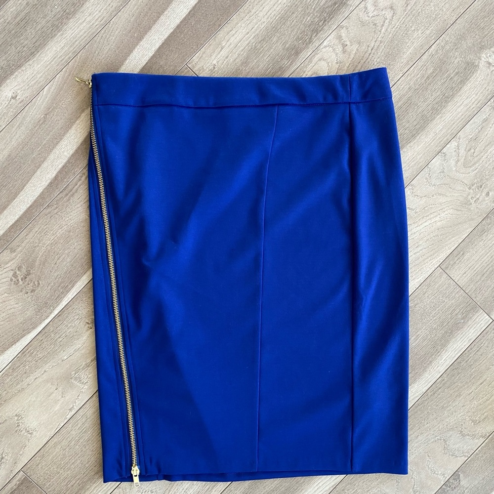 Just Fab Zipper Asymmetrical Mini Skirt
